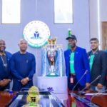 Mbah Receives EPL Trophy, Seeks Guinness’ Partnership With Enugu