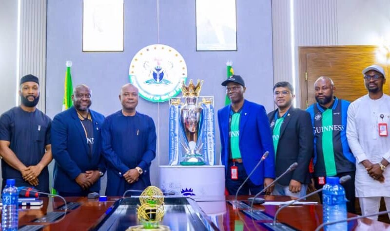 Mbah Receives EPL Trophy, Seeks Guinness’ Partnership With Enugu