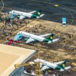 ANOTHER PHOTO: Aerial view of the Akanu Ibiam International Airport, Enugu, with the three Embraer jets that form the take-off fleet of Enugu Air, inaugurated today by Minister of Aviation and Aerospace Development, Festus Keyamo.Enugu Air is owned by the Enugu State Government under Gov. Peter Mbah.