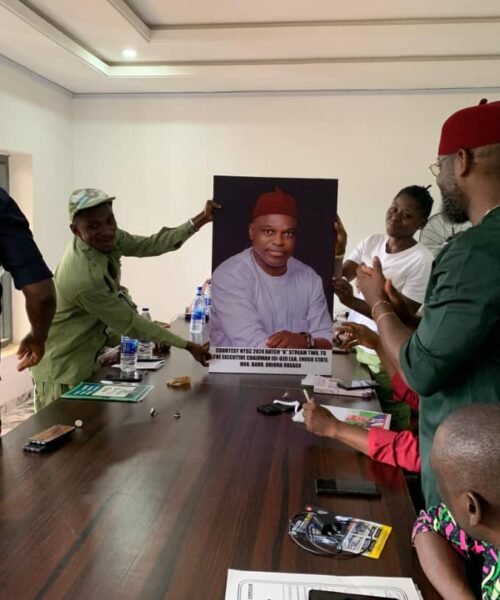 NYSC Members Honour Council Chair, Commend Mbah For Security, Good Governance