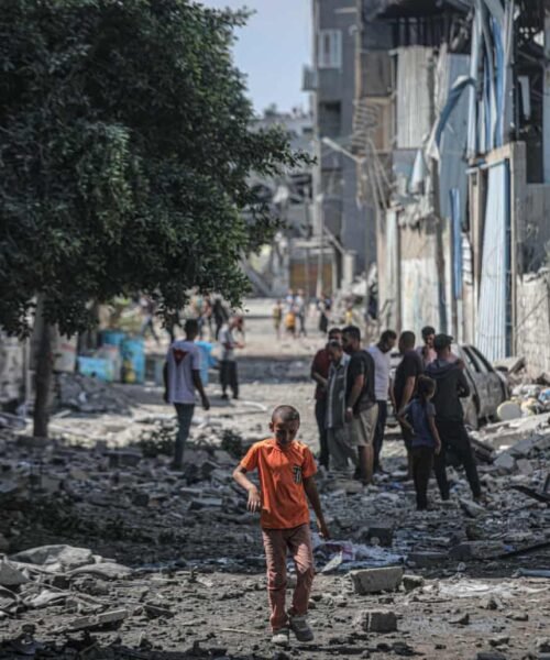 Families Flee Gaza City As Israel Vows To Press On With Offensive