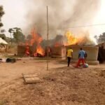 Tears In SGF Akume’s Benue Community As Mysterious Fire Guts Homes, Renders Hundreds Homeless