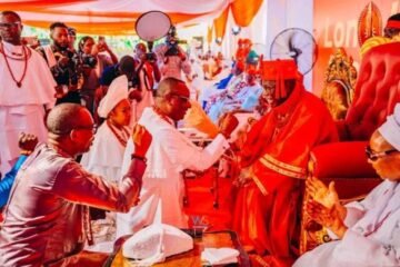 Tinubu Preaches Peace, Unity At Unveiling Of Delta Monarch’s Autobiography