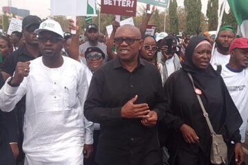 2027: Obi, Aisha Yesufu, Protesters Storm National Assembly Over Reported Bid To Jettison E-transmission Of Poll Results, Others