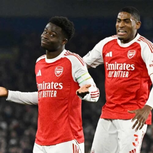 EPL: We Will Win Premiership -Overjoyed Arsenal Fans After Man City Fumble, As 10-Man Newcastle’s Osula Wonder Goal Damages Man Utd (SEE OTHER RESULTS FOR WEDNESDAY, 4 MARCH)