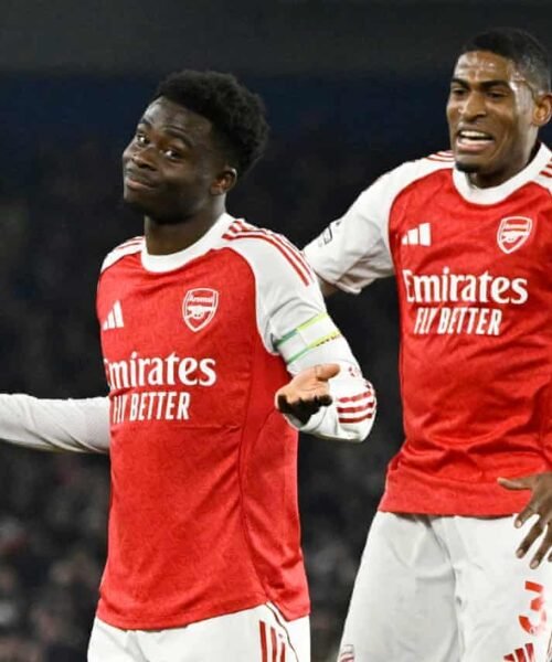 EPL: We Will Win Premiership -Overjoyed Arsenal Fans After Man City Fumble, As 10-Man Newcastle’s Osula Wonder Goal Damages Man Utd (SEE OTHER RESULTS FOR WEDNESDAY, 4 MARCH)