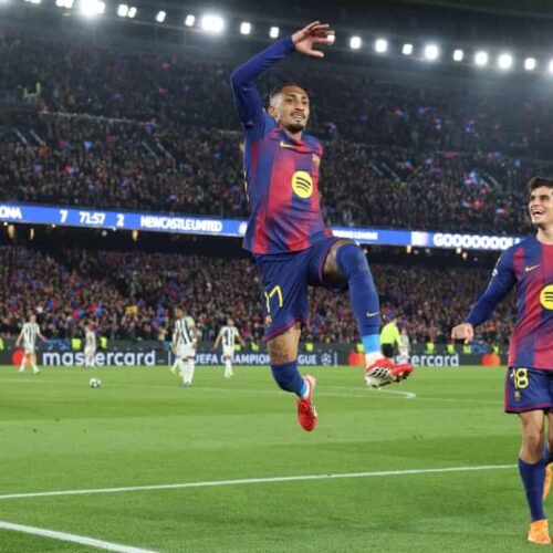 UCL: Barcelona ‘Tear’ Newcastle To Shreds In Historic 7-2 Win, Osimhen Injured As Salah Sends Liverpool Into Qtr-Finals (SEE QTR-FINAL PAIRINGS AND FULL RESULTS OF MATCHES PLAYED WEDNESDAY, 18 MARCH)