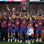Celebrations As Barcelona Overwhelm Madrid To Retain La Liga, EPL Now Arsenal’s To Lose After Huge VAR Drama