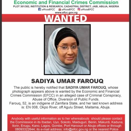 After Malami, Another Buhari Administration Official, Sadiya Farouq, Linked To Fraud Allegation, Now Wanted