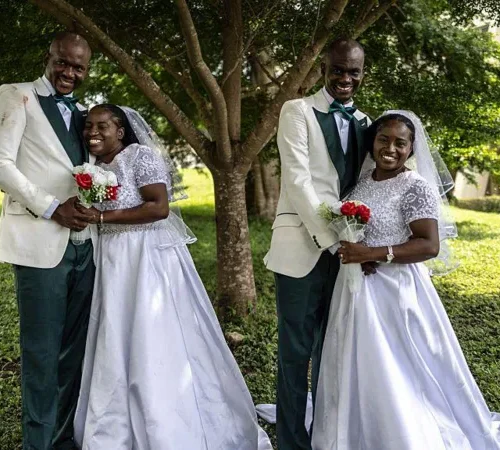 Twins Marry Twins In Joyous Ibadan Joint Wedding