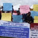 Protest Rocks Warri As Ijaws, Urhobos Accuse Presidency Of Undermining Supreme Court Judgment On Electoral Wards Delineation