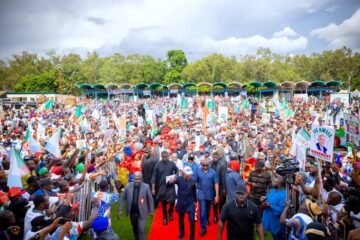 ENUGU MOTHER OF ALL RALLIES: Nkanu Clan Shakes State, Residents Joyfully Back Tinubu, Mbah for Second Term