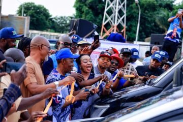 2027: Group Unveils Campaign Vehicles, Uniforms, Music Equipment For Mbah’s Second Term Drive