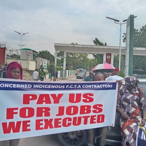 Again, Wike-linked Security Details Teargas Protesting Contractors, ‘This Time We’ll Keep Protesting Till We’re Paid’, They Vow