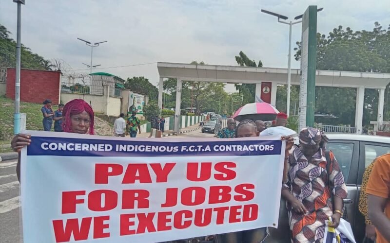 Again, Wike-linked Security Details Teargas Protesting Contractors, ‘This Time We’ll Keep Protesting Till We’re Paid’, They Vow