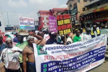 June 12 Protests For, Against Tinubu’s Policies Rock Lagos