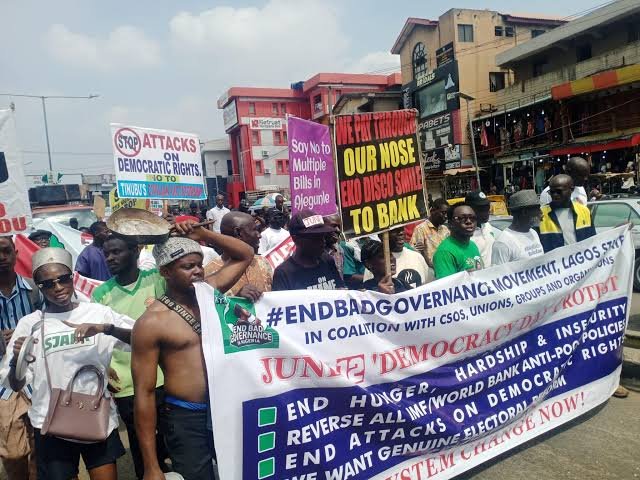 June 12 Protests For, Against Tinubu’s Policies Rock Lagos