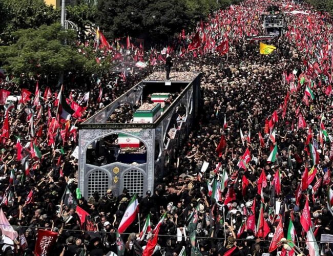 Millions Throng Ayatollah Khamenei’s Funeral