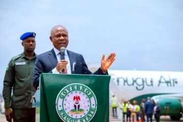 In Major Milestone, Mbah Flags Off Enugu Air Maiden International Flight