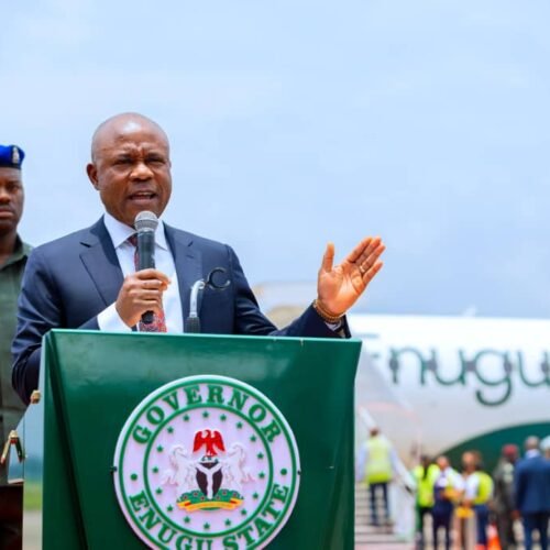 In Major Milestone, Mbah Flags Off Enugu Air Maiden International Flight