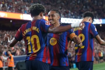 Saka, Yamal, Raphinha Maintain Arsenal, Barcelona’s Unbeaten Start To Season