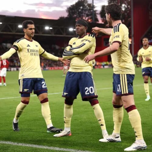 Madueke Breaks Nottingham Forest For Arsenal, As Mbappe Prepares For Camp Nou Clasico With Sevilla Double (FIND BELOW RESULTS OF MATCHES PLAYED IN MAJOR EUROPEAN LEAGUES SUNDAY, 18 OCTOBER)