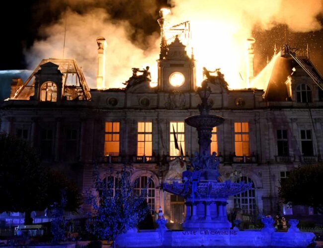 DECLINING SUPERPOWER?: France Burns Ferociously