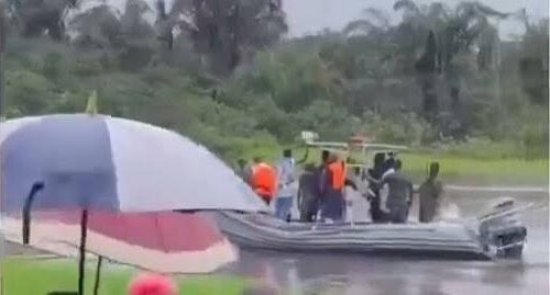 HUGE GRIEF: Military Aircraft Which Crashed In Igbokoda Today Sank Into Swamp -Local Resident Claims